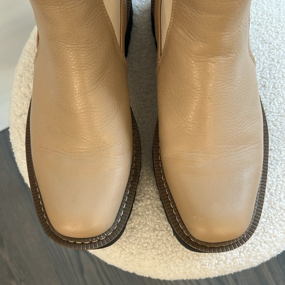 Sam Edelman Laguna Sesame Leather Chelsea Boot Waterproof Lug Sole 6.5 N… - Picture 5 of 14